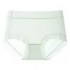 Ropa interior femenina sin costuras de seda de hielo 2026, estilo fino de verano, entrepierna de ácido poliláctico antibacteriano 10A, diseño de entrepierna extendida