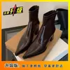 Botines de Punta Aguda para Mujer, Nuevo Estilo Otoño/Invierno 2026, Botines Cortos Forrados de Felpa, Botas Estrechas de Nicho para Mujer, Tacones Altos de Tacón Fino