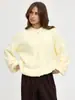 Cardigan Suéter Transfronteiriço Estilo Europeu e Americano 2026 Outono e Inverno Novo Estilo Elegante Temperamento Gola Redonda Toque Felpudo Cardigan Suéter de Botão Único