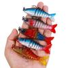 Nuevo paquete de múltiples secciones plomo pez blando Luya cebo blando 9cm15g color cebo blando cebo de pez de múltiples secciones cebo falso Luya venta al por mayor