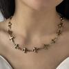 Moda Simple 18k Conservación de Color Acero Inoxidable Geométrico Amor Concha Cruz Mariposa Estrella de Seis Puntas Pulsera Collar Mujeres