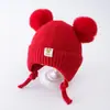 Chapéus de Bebê para Outono e Inverno, Chapéus de Lã Tricotados Estilo Coreano Fofos e Super Fofos com Proteção para Orelhas para Bebês e Crianças Pequenas, para Meninos e Meninas