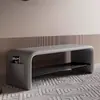 Banqueta de Entrada de Lujo de Gama Alta para Uso Doméstico, Zapatero Integrado y Zapatero al Pie de la Cama, Banco Largo para Cambiarse los Zapatos