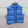 Popular Chaleco de Plumón de Pato Blanco al 90% con Cuello Alto para Mujer, Ropa de Abrigo para Otoño e Invierno 2026, Chaleco Cálido Casual Simple de Moda