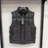 Chaleco de algodón CP Cross-Border COMPANY a cuadros grandes con cuello cuadrado y cuello alto, diseño cortavientos, estilo callejero europeo y americano