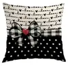 Almohada Nueva para el Día de San Valentín Transfronteriza Almohada con Estampado de Letras de Amor Cojín de Mesita de Noche Funda de Almohada Decorativa para Ambiente Festivo