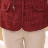 Chaqueta Corta de Tweed Estilo Mamá Primavera Reductora de Edad Nuevo Estilo Top Moda para Mujeres de Mediana Edad y Mayores Ropa de Abrigo