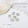 Broca para uñas Flash K9 con punta inferior, forma de diamante multicorte, alta calidad, cuadrada, gruesa, con forma de corazón torcido, joyería para uñas blancas al por mayor