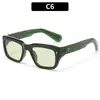 Moda Europea y Americana 2026 Nuevo Estilo Gafas de Sol Cuadradas con Tachuelas Estilo Callejero Versátiles de Moda Gafas de Sol de Personalidad para Mujer