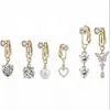 Fábrica de Joyería Yiwu Hecho a Medida Más Vendido Anillos para Ombligo, Collares, Pulseras, Anillos, Piercings de Nariz, Joyería para Ombligo con Forma de Corazón y Mariposa