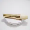 En stock: Cepillo de maquillaje KK de tubo de aluminio, cepillo individual para polvos sueltos, cepillo para polvos/rubor, cepillo tipo hongo, base cuadrada