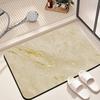 Alfombra de Baño Suave Acolchada de Barro Diatomeo con Patrón de Mármol Alfombra Absorbente Antideslizante para Piso de Baño Alfombra de Entrada para Inodoro Doméstico