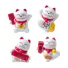 Mini Figura de Gato Linda de PVC Decoración para Pastel Regalo Creativo Regalo de Cumpleaños Adorno para Coche Adorno Colgante de Manualidades