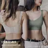 Ropa Íntima de Tira de Gel 3D Sin Costuras para Mujer Verano Fina Push-Up Soporte Suave Sin Aros Chaleco Deportivo para Yoga