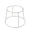 Suporte Redondo de Ferro Espessado Suporte Elevado para Panela de Sopa Wok Camada Dupla Anti-Queimadura Isolamento Térmico Suporte para Panela