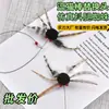 Al por mayor nuevo palo para gato con pata temblorosa de araña de simulación cabeza de repuesto palo para gato auto-entretenimiento cabeza de repuesto para palo de gato pequeño insecto volador palo para gato