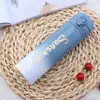 Nueva Taza Térmica de Acero Inoxidable con Tapa de Rebote, Gran Capacidad, Portátil para Estudiantes, Uso al Aire Libre, Botella de Agua Deportiva, Venta al por Mayor de Tazas de Agua