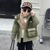 Ropa de Otoño e Invierno para Niños Chaqueta con Forro de Terciopelo Grueso Suéter de Lana Engrosado 2026 Nueva Moda Ropa de Algodón Caliente para Bebé