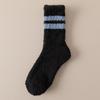 Calcetines de Piso para Hombre Invierno Forrados de Polar Cálidos de Caña Media Calcetines de Lana Gruesa Coral Fleece Hogar Dormir Resistentes al Frío Calcetines para Dormir