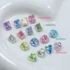 Rinestones para Uñas Flor de Hielo de Cristal Dongzhou DIY Cuadrados Gruesos Caramelo de Hielo Celebridad de Internet Rinestones de Fondo Puntiagudo Punto de Hielo Accesorios DIY Irregulares