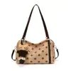 Bolso de Hombro Único de Lunares Moda Retro Estilo Coreano para Mujer Otoño 2026 Nuevo Simple de Gran Capacidad para Viajes Cotidianos