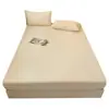 Juego de Sábanas Ajustables de Terciopelo de Leche Pieza Única Protector de Colchón Engrosado Invierno Coral Terciopelo Juego de Sábanas de Cama Juego de Tres Piezas Modelo Nuevo 2025