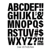 Explosiones de Amazon Letra A-Z en Blanco y Negro Impresión por Transferencia de Calor Una Hoja Completa de Letras Símbolo para Cortar DIY Dibujo Caliente