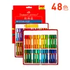 Pastéis a Óleo Infantis Faber-Castell Lápis de Cor Apagáveis Hexagonais Desenho Grafite Papel Jardim de Infância Arte Colorir Bastões Coloridos
