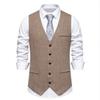 Comércio Exterior Transfronteiriço Código Europeu Nova Moda Masculina Colete de Terno Espinha de Peixe Colete Retro de Botão Único Atacado