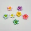 Nuevos Accesorios de Resina de Pegamento de Crema DIY de Plumeria Colorida para Zuecos, Pinzas para el Cabello, Aretes y Decoraciones de Fundas de Teléfono