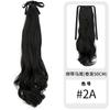 Peruca Rabo de Cavalo Feminino Cabelo Longo Preso Ondas Grandes Rabo de Cavalo Alto Verão Natural Celebridade da Internet Tira Cabelo Longo Cacheado Falso Rabo de Cavalo