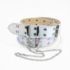 Cross-border New Punk Belt Mulheres Decorativo All-match Moda Cadeia Laser Calça Belt Air Eye Cinturão Largo Feminino