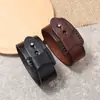Europa e Estados Unidos novas joias Amazon desejo punk retrô simples pulseira de couro masculina pulseira acessórios transfronteiriços