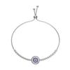 Collar y pulsera de plata de ley S925 con diseño de palmeras y ojos, joyería de lujo para mujer