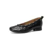 Zapatos Planos de Moda Cómodos con Suela Suave de 3 cm 2026 Otoño/Invierno Nuevos Redondos de Punta Tacón Grueso Corte Bajo Slip-on Zapatos Pequeños de Piel