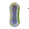Fila Flotante de Malla Inflable de PVC Cueva para Nadador Cama Asiento para Nadar Drenaje Superior Reclinable de Ocio Fila Flotante con Patrón de Limón