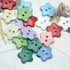 Botones de Estrella de Cinco Puntas Mate de Color Sólido, Disponibles en Múltiples Colores, Accesorios de Ropa para Suéteres, Cárdigans y Camisas, En Stock
