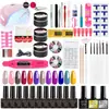 Joyería para uñas arte de uñas esmalte de uñas gel traje herramientas para uñas traje 18 colores esmalte de uñas gel herramientas para uñas lámpara de uñas 36W