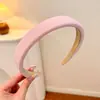 Faixa de Cabelo Retro de Cano Alto Estilo Coreano, Acessório Versátil de Verão Que Faz o Rosto Parecer Menor, Faixa de Cabelo de Esponja de Alta Qualidade, Estilo Melard