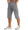 Pantalones Cortos de Tres Cuartos Populares Transpirables de Secado Rápido para Hombre, Pantalones Casuales de Trabajo Elásticos en Cuatro Direcciones, Pantalones Cortos Transpirables de Secado Rápido para Deportes al Aire Libre