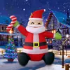 Decoración Inflable Navideña para Exteriores Transfronteriza de 5 pies, Modelo de Aire de Papá Noel Saludando, Decoración con Iluminación LED Fábrica