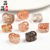 Colgante de Cristal Negro Dorado Natural Tallado Pixiu Super Colgante Pequeño de Cristal Accesorios para Manualidades Venta al por Mayor