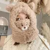 Gorro de Invierno para Hombre para Ciclismo, Máscara para el Frío, Bufanda Cálida de Invierno, Gorro tipo Jersey, Gorro Grueso con Forro de Felpa, Resistente al Viento, Protección para los Oídos para Mujer