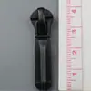 No. 5 Tiradores de Cremallera, Tirador de Nailon Negro por Electroforesis, Tirador de Cremallera Metálico para Bolsos y Ropa, Tirador de Cremallera de Aleación de Zinc