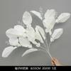 Flores Artificiales Blancas con Acabado de Alta Gama, Materiales Florales Realistas, Flores de Seda para Bodas al Aire Libre, Decoraciones de Bienvenida, Arreglos Florales, Flores Falsas, Materiales para Manualidades