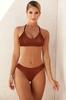 Traje de baño Amazon nuevo sexy moda costuras pecho hueco europeo y americano mujeres bikini bikini 0129
