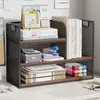 Estantería de escritorio, estante de almacenamiento por materia, escritorio de oficina, armario de almacenamiento multicapa, escritorio para estudiantes, estante pequeño simple
