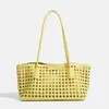 Bolso Tote de un Solo Hombro con Patrón de Rombo de Moda para Mujer, Nuevo Modelo 2026, Bolso Grande de Capacidad Madre-Hija, Bolso de Mano Casual de Alta Gama para el Día a Día