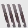 Cuchillo Pequeño 681, Sacapuntas Pequeño, Cuchillo Utilitario Plegable de Metal para Cortar Papel, Mango Negro, Mango Plateado