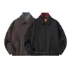 Nanxia Disfraz Nuevo Retro Japonés Patchwork Falso Dos Piezas Chaqueta Ejecutiva Casual Suelta Versátil para Pareja Abrigo